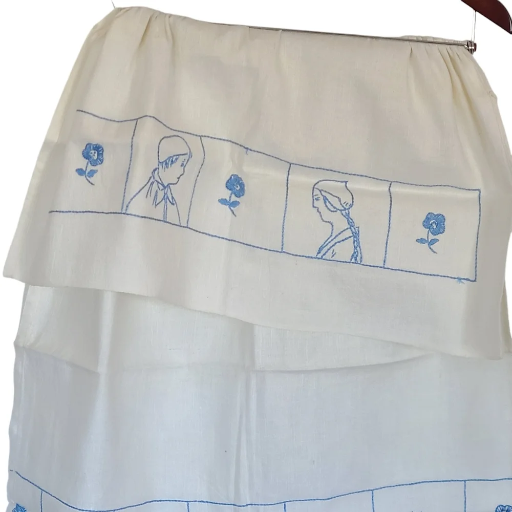Handmade linen parade cloth